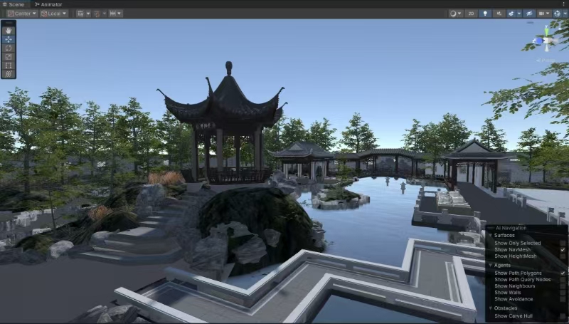 CureLandscape VR scene 1